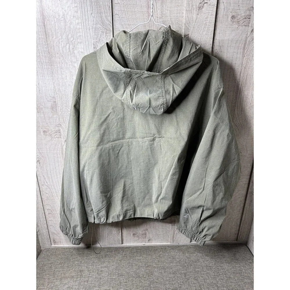 Signature by Levi Strauss & Co Womens Parka L Jacket Olive Green Lightweight - Picture 2 of 7